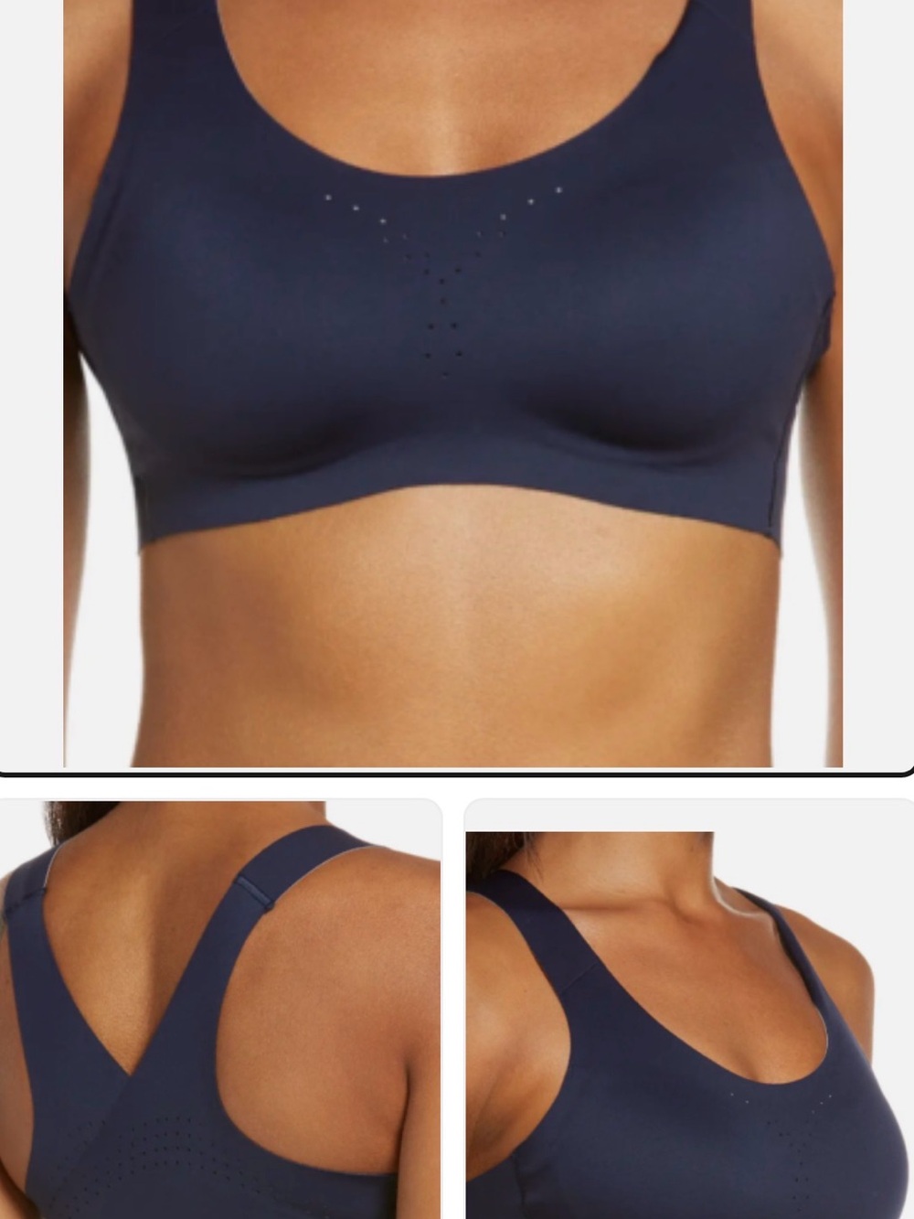 Brooks Dare Cross Back Navy Bra Women’s Size 38A/B